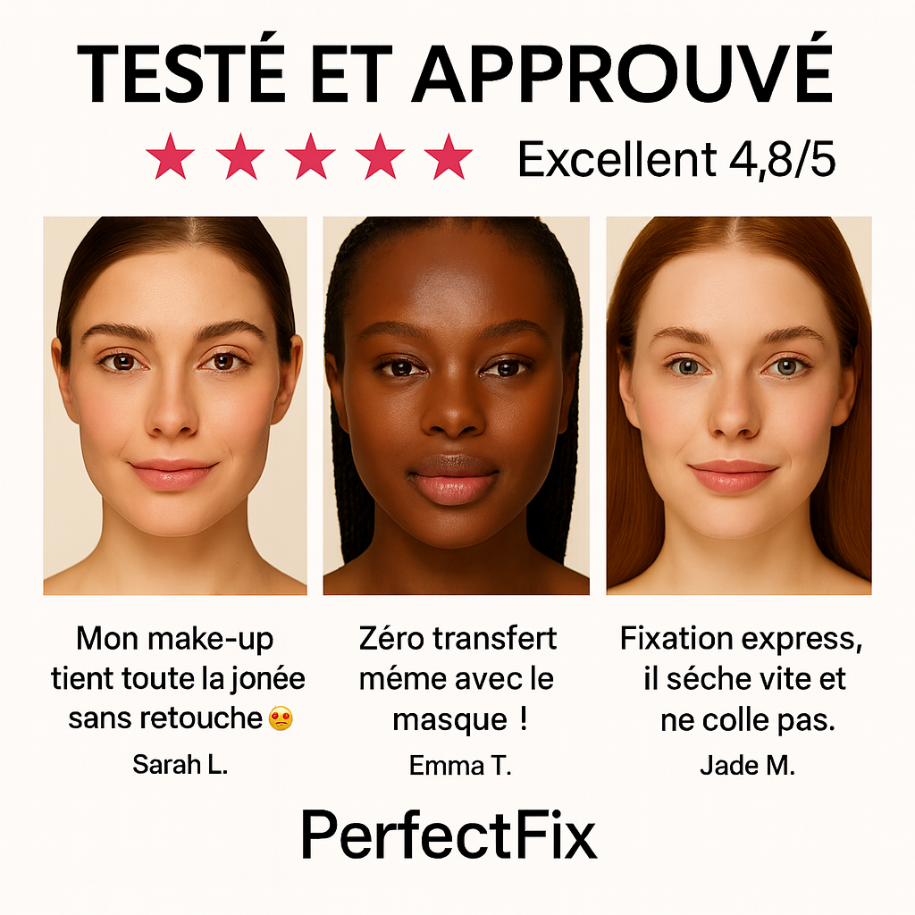 PerfectFix™- Maquillage Figé 24h, Zéro Retouche