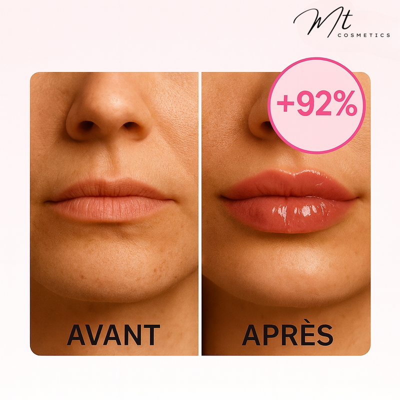 Avant / Après FireKiss : lèvres pulpeuses en 40 s
