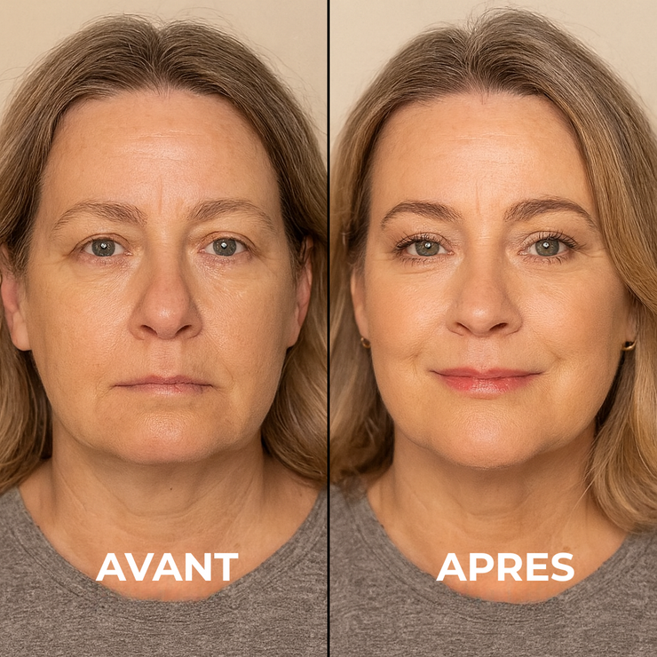 Avant / Après FireKiss : lèvres pulpeuses en 40 s